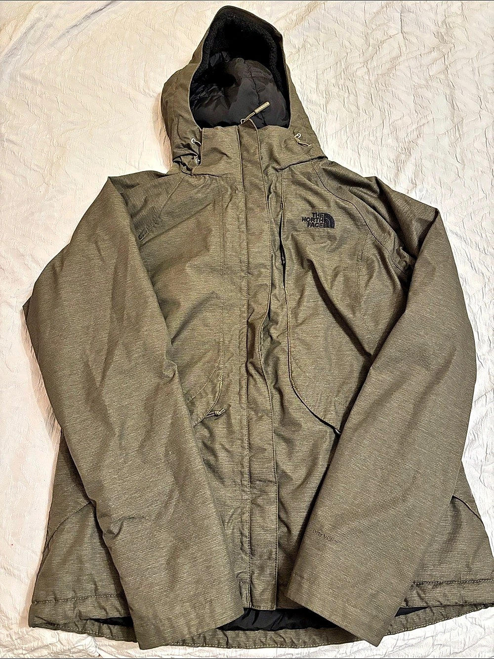 The North Face DryVent Hooded Ski Jacket Green Size Medium